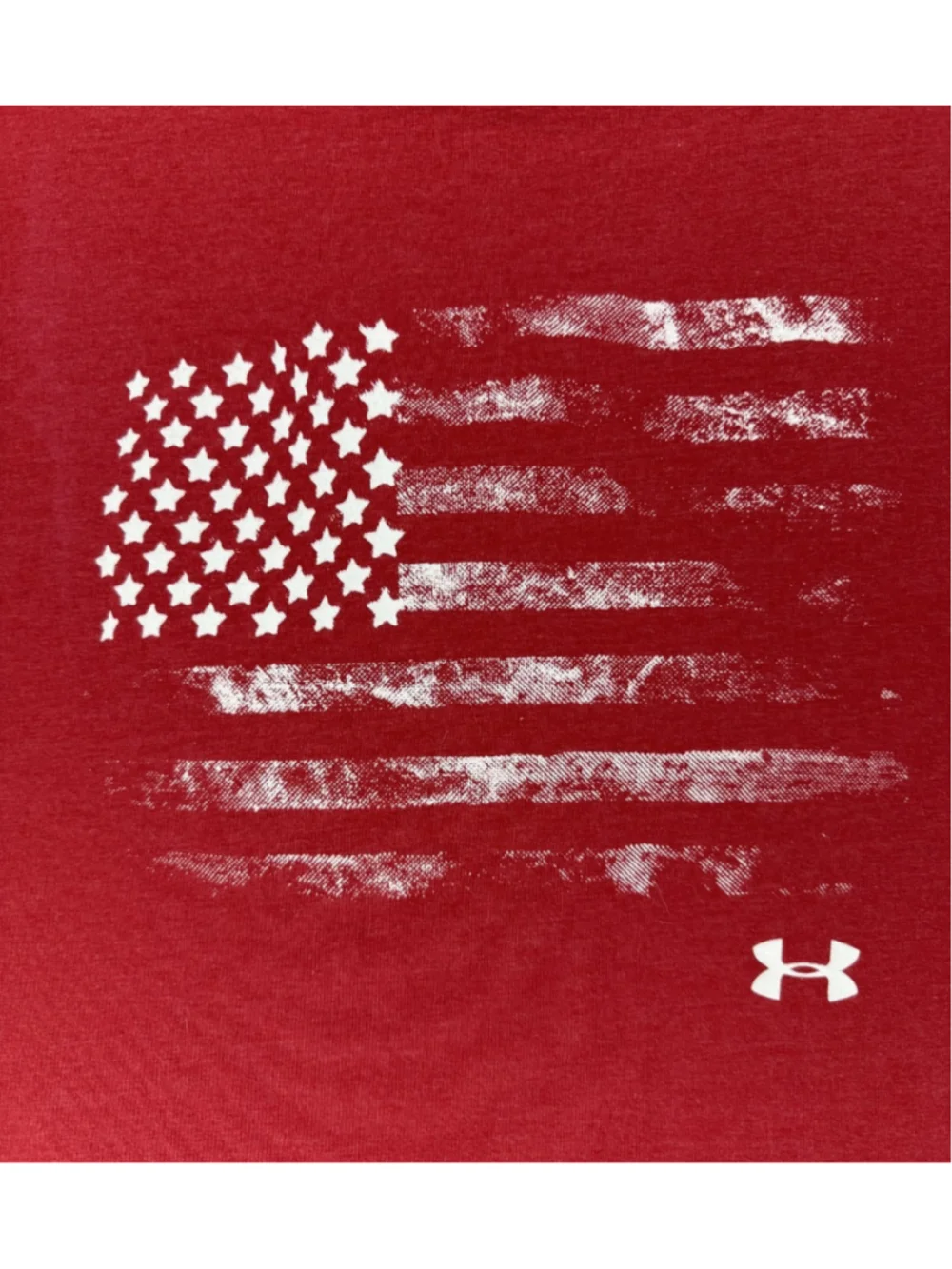 Under Armour Charged Graphic T Shirt US Flag Medium